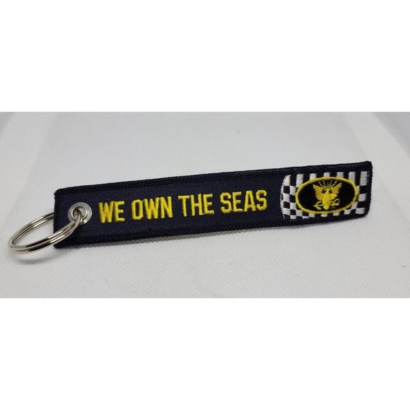 Unlisted Other We Own The Seas Us Navy 775 Navy Blue Key Chain